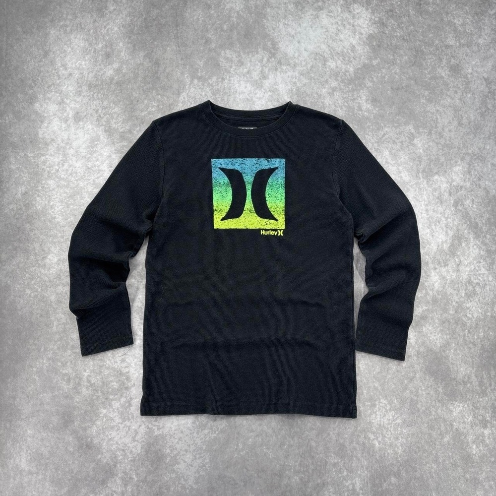 Y2K Hurley Graphic Thermal Long Sleeve Size XL Youth